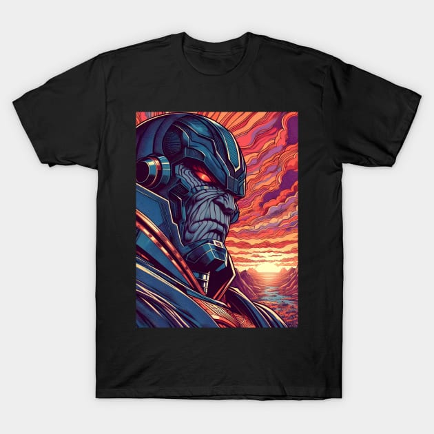 Conquer the Cosmos with Darkseid: Legendary Art and Overlord Designs Await! T-Shirt by insaneLEDP